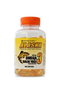SEPE NATURAL Omega 3 Fish Oil Balık Yağı 100 Softgel Kapsül x 1330 mg