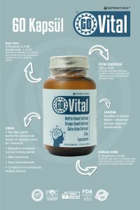 GOVital Gotu Kola Üzüm Çekirdeği Isırgan Ektreleri Likopen Çinko Kompleks 60 Kapsül x 425 mg SEPE