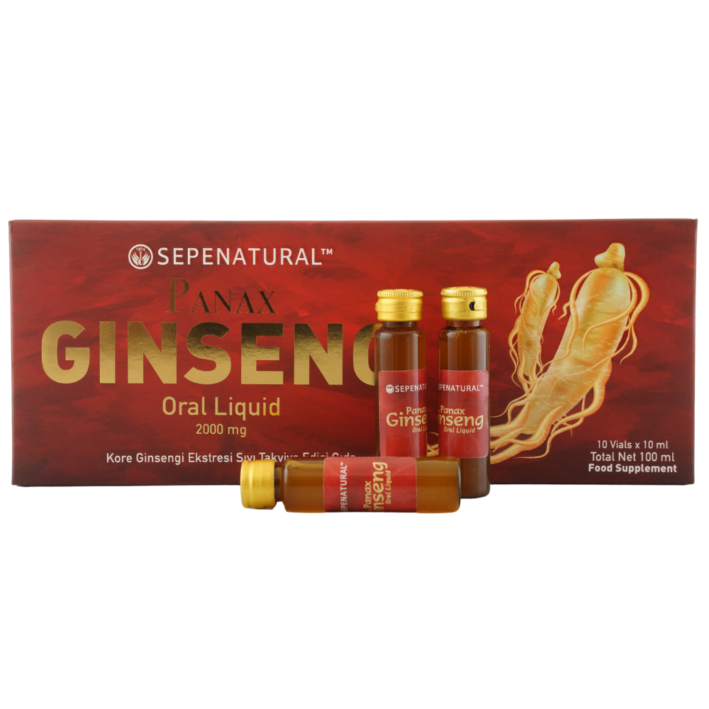 SEPE NATURAL Kore Ginseng Kök Ekstresi Likit 10 Ampul x 10 ml Panax
