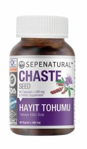 SEPE NATURAL Hayıt Tohumu 60 Kapsül x 580 mg Chaste Seed Bayanlara Özel