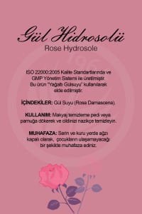Gül Hidrosol 200 ml Gül Suyu, Saf, Doğal SEPE
