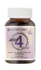 Just 4 You Kara Mürver, Propolis, Turunç, Meyan Kökü, Ekinezya Ekstreleri 90 Kapsül x 900 mg SEPE