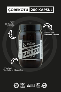 NOP Çörekotu Black Seed Full Potency 200 Kapsül x 880 mg