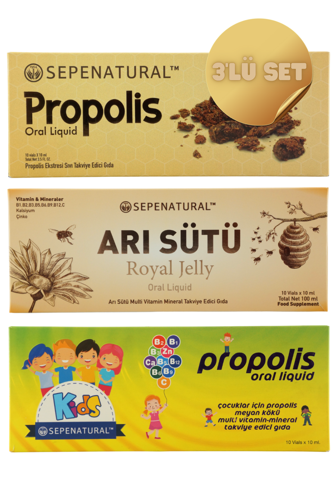 SPN PROPOLIS 10X10 - PROPOLIS KIDS 10X10 - ARI SUTU 10X10