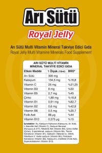 SEPE NATURAL Arı Sütü, Kalsiyum, Çinko, Folik Asit, C ve B Vitamin Kompleks 100ml Su Bazlı Şurup